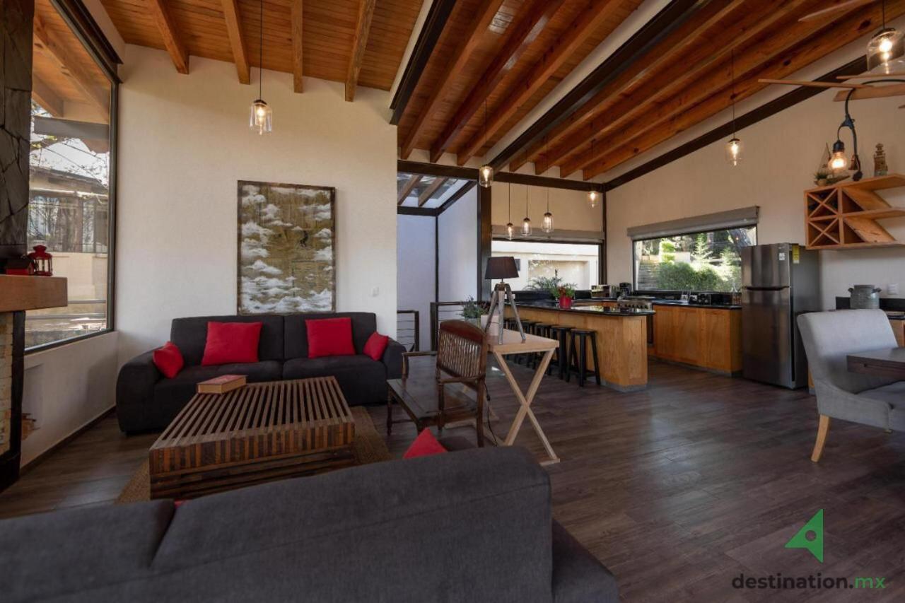 Deluxe Cabin Located In The Woods With Private Jacuzzi - Valle 2 Valle de Bravo Exterior photo